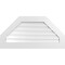 Ekena Millwork Octagonal Top Surface Mount PVC Gable Vent: Functional, w/ 3-1/2"W x 1"P Standard Frame, 40"W x 20"H GVPOT40X2001SF - alternate 1